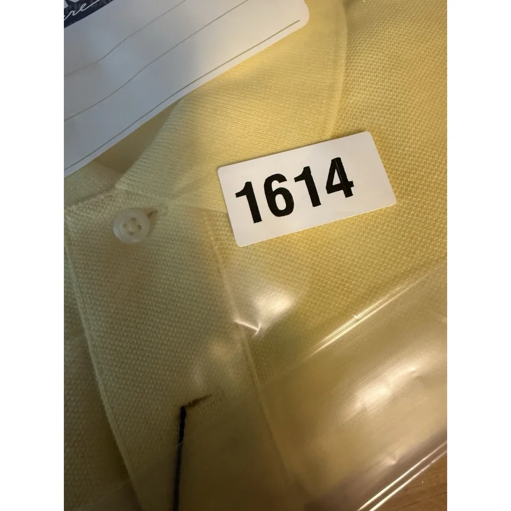 Polo Ralph Lauren Men's Yellow Custom Slim Fit Polo Shirt XL NWT Flaw Read